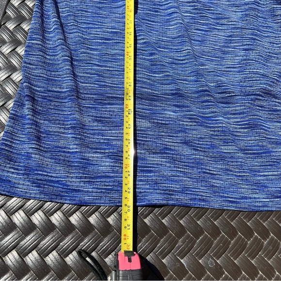 UNDER ARMOUR Mens 1/4 Zip Fitted Pullover Long Sleeve Blue HeatGear Size Large - Picture 7 of 8